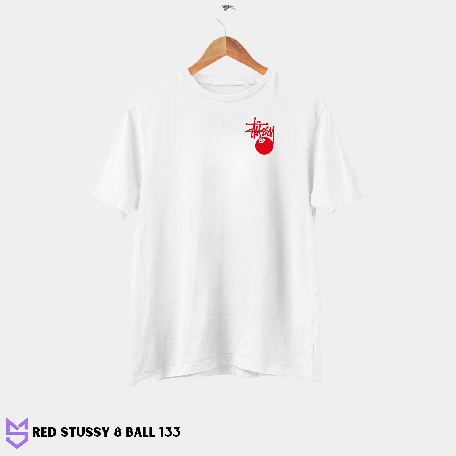 Red Stussy 8 Ball 133-134