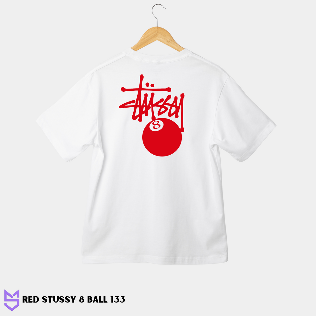 Red Stussy 8 Ball 133-134