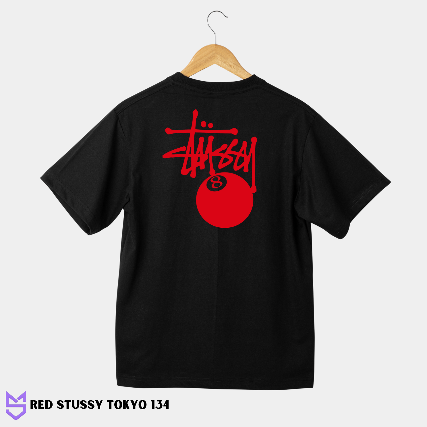 Red Stussy 8 Ball 133-134