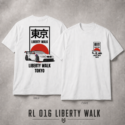 RedLine RL 016 Liberty Walk white premium cotton shirt